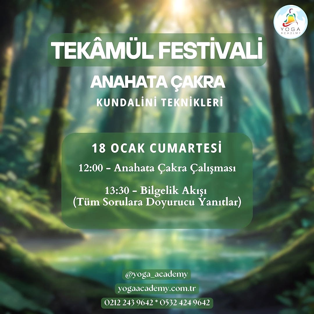 18 Ocak Tekâmül Festivali - Anahata Çakra Çalışması