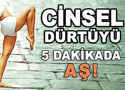 CİNSEL DÜRTÜYÜ 5 DAKİKADA AŞ