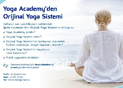 DENİZBANK - ORİJİNAL YOGA SİSTEMİ SUNUMU